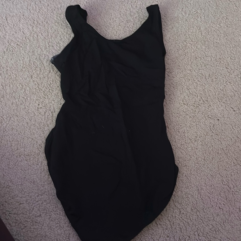 Black dance leotard